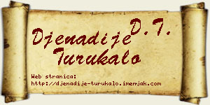 Đenadije Turukalo vizit kartica